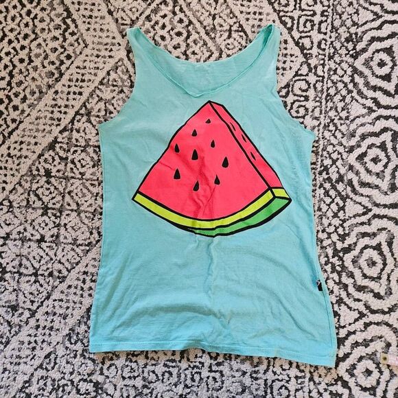 3/$15 Blue Watermelon Tank Size Small - Picture 1 of 4